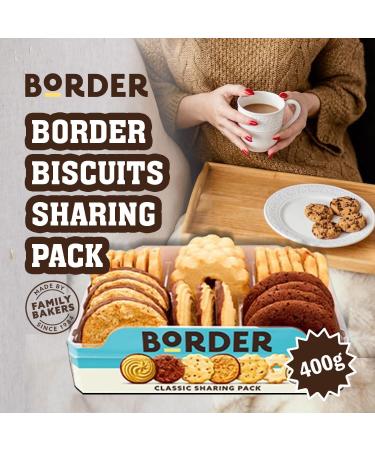 ICMinds Gifts Borders Biscuit | Biscuit Tin | Variety of 6 Buttered Flavours | Family Gift Set | (2 x 400g) | Family Treats - Buy Online on GoSupps.com