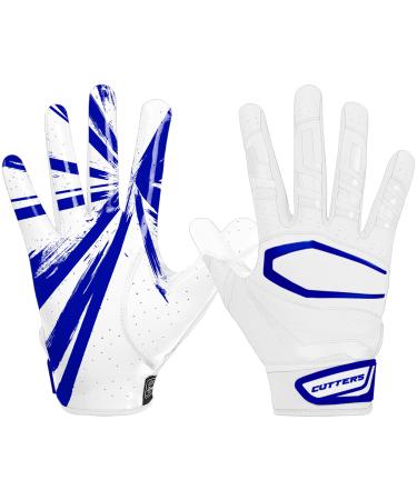 Cutters Football RevPro Receiver Gloves XL White/Royal Burst