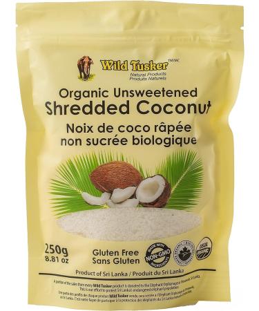 Wild Tusker Vegan Organic Unsweetened Shredded Coconut 25 lbs (Medium)