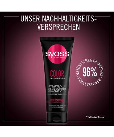 Syoss Deep Rinsing Color 250 ml | Protects Hair Color for 12 Weeks | Smooth & Resilient Hair - Buy Internationally - Buy Online on GoSupps.com