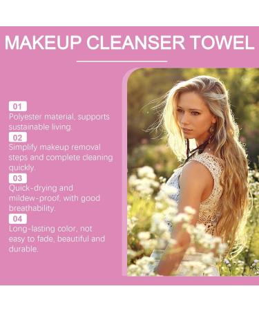 Makeup Remover Cloths Reusable Makeup Wipes Eco Friendly Makeup Removal Cloths Makeup Remover Face Cloth Portable Makeup Remover Face Cloth for Traveling - Buy Online on GoSupps.com