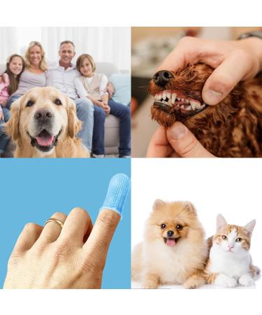 10Pcs Dog Toothbrush Dog Finger Toothbrush 360 Pets Teeth Cleaning Toothbrush Kit for Dogs Puppies Dog Teeth Cleaning Products for Cats Small Pets Dental Care (Blue) - Buy Online on GoSupps.com