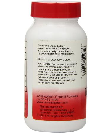 Dr. Christopher's Lower Bowel Formula Capsules - 100 Count Pack of 1 - Buy Online on GoSupps.com