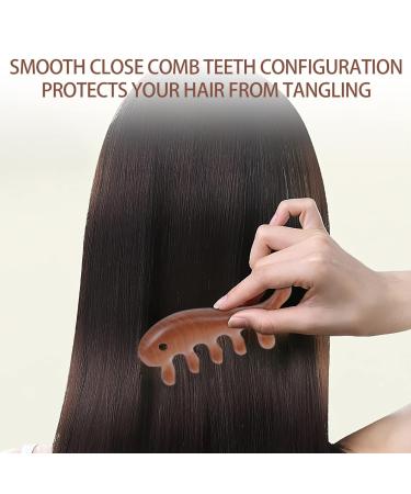 Buy Sewoart Fish-Shaped Jade Wooden Massage Comb Scalp Care Face Scratch Relief & Hair Removal Tool - Buy Online on GoSupps.com