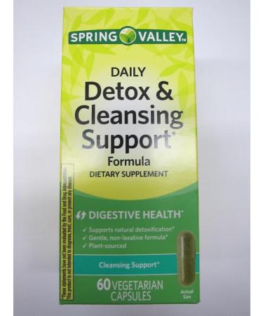 Spring Valley Daily Detox & Cleansing Digestive Support 60 Vegetarian Capsules