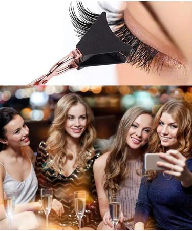 Magnetic False Eyelashes Set - Reusable, Waterproof, Natural Look with 3D Effect | Includes Applicator Noir - Buy Online on GoSupps.com