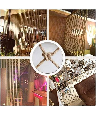 Hemp Rope Net Cargo Net Heavy Duty Outdoor Railing Security Net Children Stair Protection Garden Bird Climb Net Kids Bed Fence Mesh Rope Netting (1 * (3 * 10ft)) () - Buy Online on GoSupps.com