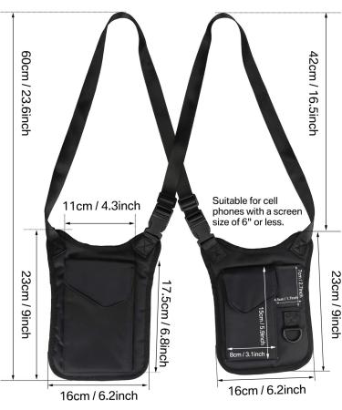 Underarm Shoulder Bag - Anti-Thief Concealed Pocket for Travel Outdoors - Buy Online on GoSupps.com