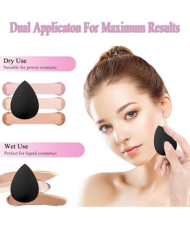 Beauty Sponge Holder Set - Ideal Protection and Storage for Makeup Sponges Black - Buy Online on GoSupps.com