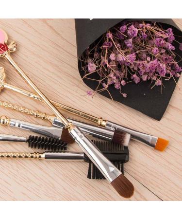 Coshine 8pcs Sailor Moon Makeup Brush Set with Pouch - Magical Girl Gold Cardcaptor Sakura Brushes and Cute Pink Bag - Buy Online on GoSupps.com