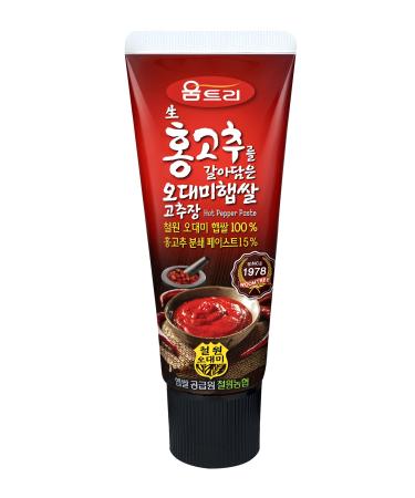 Woomtree Gochujang Hot Chili Pepper Paste Spicy Sauce, 4.2 oz Tube | Korean Food |