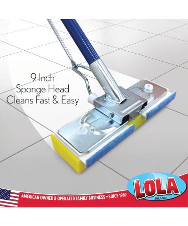 LOLA SqueezeMatic Butterfly Sponge Mop Head Refill | Easy Clean & Wide 9 Replacement Head | For Floor Cleaning | Fits Most Squeeze Mops - Buy Online on GoSupps.com