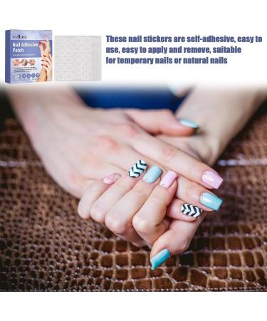 Nail Adhesive Tabs 11Sheets Nail Adhesives Breathable for Press on Nails Press on Nails Sticky Tabs Fake Nail Glue Stickers Glue Tabs for for Manicure Hondony - Buy Online on GoSupps.com