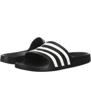 adidas Adilette Aqua Slides Sandal - Unisex Size 8, Black/White - Buy Online on GoSupps.com
