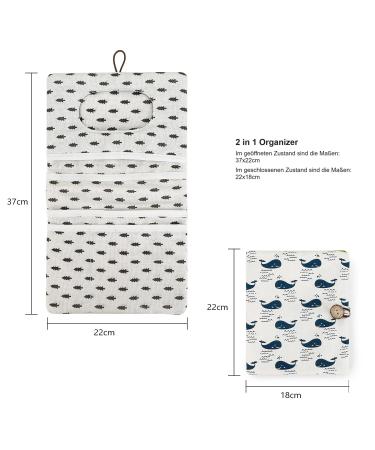 AVH Enterprise 2-in-1 Diaper Bag for Boys & Girls - Compact Organizer with Ample Space (Whale Design) - Perfect for On-the-Go Parents - Buy Online on GoSupps.com