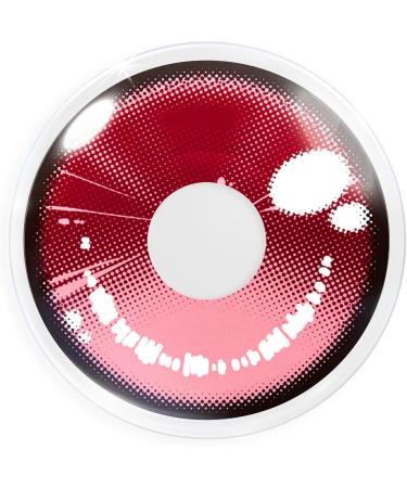 Meralens Anime Arc 2 Pink Crazy Fun Colored Contact Lenses - Annual Pair Free Lens Case Perfect for Carnival Halloween & Cosplay 2023 - Buy Online on GoSupps.com