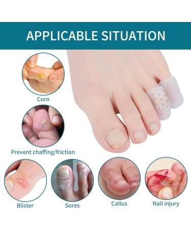 2023 New Silicone Anti-Friction Toe Protectors - Breathable Clear Covers (30PCS) - Buy Online on GoSupps.com