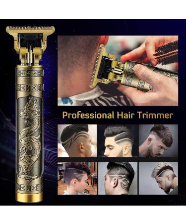 PXLISIE Professional Cordless T-Blade Hair Trimmer Kit for Men - Zero Gapped Beard Clippers with Guide Combs and Ear Spoon Tool Set - Buy Online on GoSupps.com