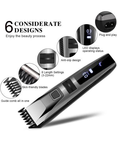 Professional KYG Electric Hair Clipper Versatile Hair & Beard Trimmer for Men & Kids International Shipping Available - Buy Online on GoSupps.com