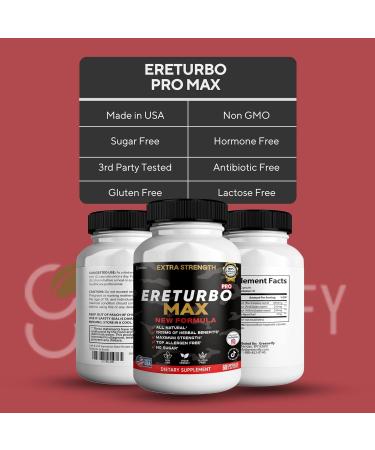 GREENVIFY Ereturbo Max Pro Extra Strength Organic Maca Root Supplement 60 Capsules 30-Day Supply Herbal Benefits (3) - Buy Online on GoSupps.com