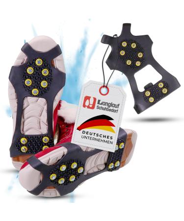 Anti -slip shoe spikes Gr del - cross -country shoe requirement ICE grips shoe claws - non -slip ice spikes for shoes and boots - anti -slip spikes black ice - spikes for covering l (41-43) - Buy Online on GoSupps.com