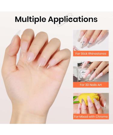 SUPWEE Solid Nail Glue Gel 18g Solid Nail Rhinestone Glue Gel for Press On Nails and Mini UV Lamp for Nail Cure Super Strong Nail Tips Glue Gel 3D Nail Art for Acrylic Decoration Clear-GTPJ - Buy Online on GoSupps.com
