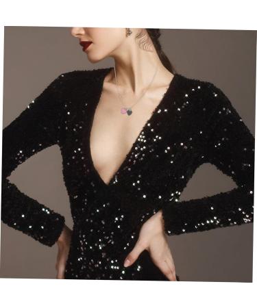 Yardenfun Double Heart Pendant Necklace Decor Necklaces A Necklace Fashion Plating Alloy - Buy Online on GoSupps.com