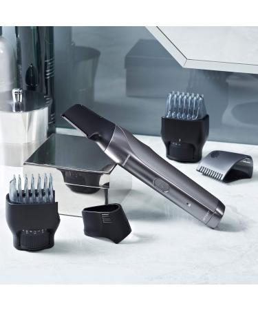 Panasonic ER-GY60-H503 3-in-1 Beard & Precision Trimmer | Rechargeable Stainless Steel Grooming Tool | Silver Includes 4 Attachments for Sensitive Areas - Buy Online on GoSupps.com