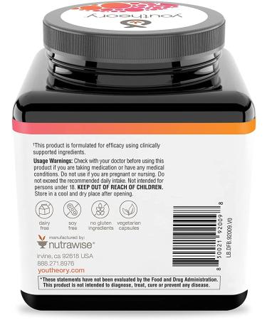 Youtheory Daily Fat Burner - 60 Vegetarian Capsules | Boost Metabolism & Support Weight Loss - Buy Online on GoSupps.com