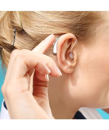 Banglijian Rechargeable Hearing Aids for Adults & Seniors - Magnetic Contact Charging Box - Noise Reduction, Feedback Cancellation - Silver - Buy Online on GoSupps.com