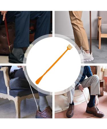 Portable Brown Hand & Back Scratchers | Long Grip Ankle Inserts | Easy Shoe Putting On Tool - International Shipping - Buy Online on GoSupps.com