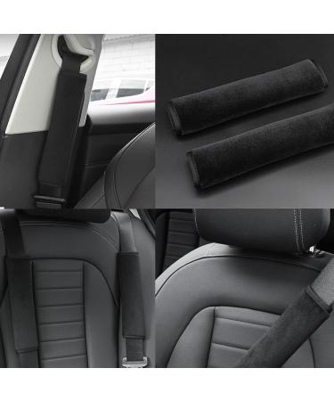 Koboko 4-Piece Seat Belt Cushion Set for Kids | Pink & Black Car Belt Protection & Comfort - Buy Online on GoSupps.com
