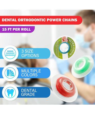 Annhua Orthodontics Plastic Power Chain - Long Light Blue - Size 2# - 15ft Roll - Buy Online on GoSupps.com