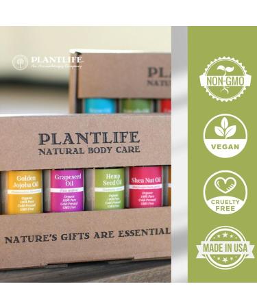 Plantlife Natural Castor Oil - Pure & Cold-Pressed for Enhanced Hair and Skin Nourishment - Ideal for Eyebrow Eyelash & Hair Growth Skin Hydration - 4 Fl Oz 4 Fl Oz (Pack of 1) - Buy Online on GoSupps.com