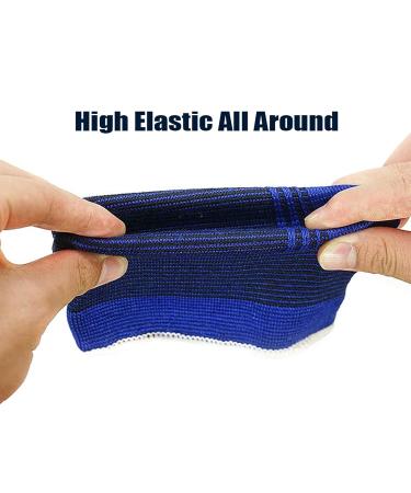 SystemsEleven Knee Support - Elastic Compression Bandage for Joint Pain & Sprains (2 Pack, Blue) - Men & Women - Buy Online on GoSupps.com