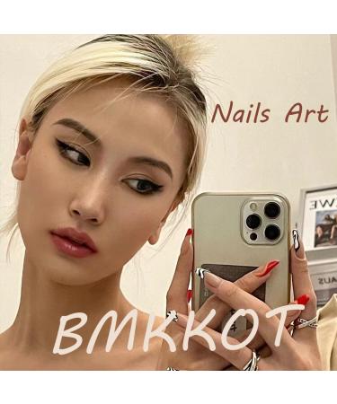 24 Pcs White French Tip Press on Nails - Short Square Fake Nails with Bow & Rhinestones | Full Cover Pink Acrylic False Nails | Glitter Flower Salon Manicure Design for Women - Buy Online on GoSupps.com