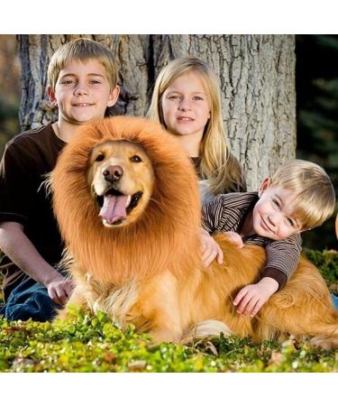 Lion Mane For Dog Lion Mane Costume For Dog Lion Mane For Dogs Large Dog Lion Mane Black Realistic Lion Mane Wig For Head Circumference 6/11/14.5inch (coffee M-11inch) M-11inch coffee - Buy Online on GoSupps.com