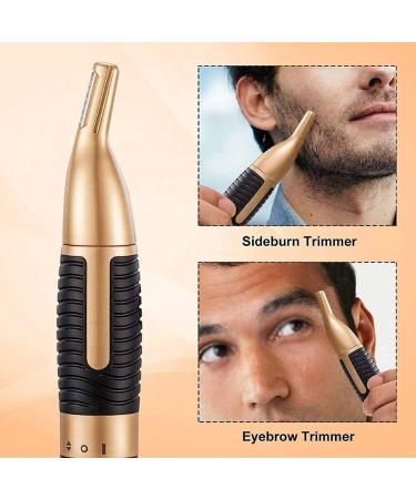 Buy Portable Waterproof Nose & Ear Hair Trimmer - Electric Trimmer with Large Storage Bin for Easy Cleansing | Perfect for Home & Travel - Buy Online on GoSupps.com