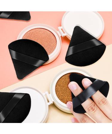 Buy WLLHYF 8Pcs Triangle Powder Puffs - Washable & Reusable Velour Cotton Makeup Sponge for Face & Under Eyes - Perfect Loose Powder Tool (Black) - International Shipping Available - Buy Online on GoSupps.com