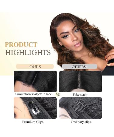 Quantum Love Short Loose Curly Body Wave Wig for Black Women - Mix Brown, 16 inches - Buy Online on GoSupps.com