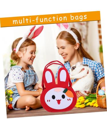 STOBAZA Easter Goodie Bags Snack Bags Easter Candy Pouch Cookies Storage Bags Candy Packing Bags Cloth 1 count (Pack of 1) Red - Buy Online on GoSupps.com