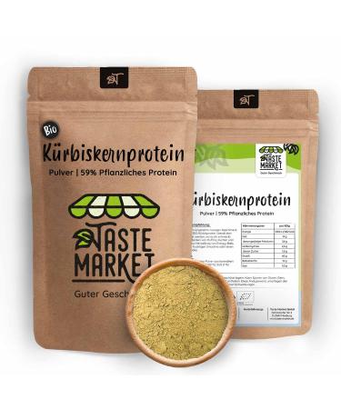 5 kg ORGANIC pumpkin seed protein powder | 59% protein | vegan protein powder | 100% natural | no additives | Taste Market