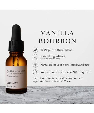 AromaTech Vanilla Bourbon Aroma Essential Oil Blend: Luxury Hotel Inspired Aromatherapy with Vanilla Bean Bourbon & Oak Barrel for Ultrasonic Diffusers & Nebulizers (0.33 Fl Oz (Pack of 1)) - Buy Online on GoSupps.com