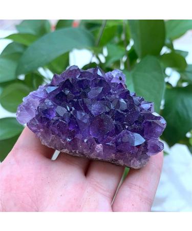 Natural Crystal Rough 1PC 60-80g Natural Raw Purple Brazilian Amethyst Stone Quartz Crystal Cluster Geode Specimen Home Decor Craft Ornament dingchi - Buy Online on GoSupps.com