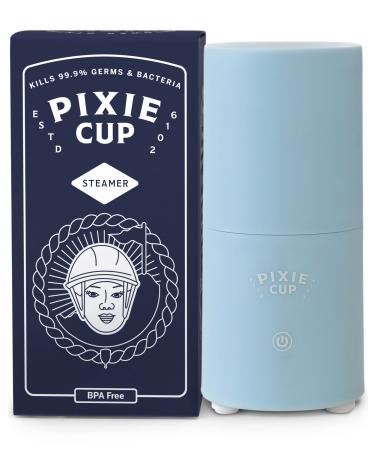 Pixie Menstrual Cup Steamer Sterilizer Cleaner - Wash Your Cup + Kill 99.9% of Germs with Cleanser Steam - 3 Minutes for Sterile Period Cup! Automatic Timing Shut Off Switch with Improved Button
