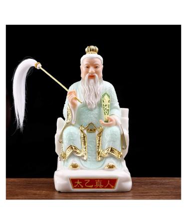Buddha Statue/Buddha Figurines Artificial Jade Buddha Statue Indoor Fortune Protection Statue Collection Best Gift Suitable for Home/Living Room/Office (White/Blue) Buddha Statue Decoration (Mug X)
