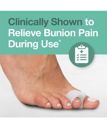 ZenToes Gel Toe Separators - 4 Pack for Overlapping Toes, Bunions, Big Toe Alignment - White - Buy Online on GoSupps.com