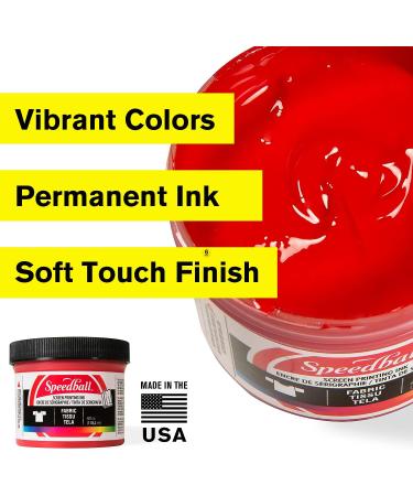 Speedball Fabric Screen Printing Ink Starter Set - Opaque 6-Color 4oz Jars - Perfect for T-Shirt & Silkscreen Printmaking - Buy Online on GoSupps.com
