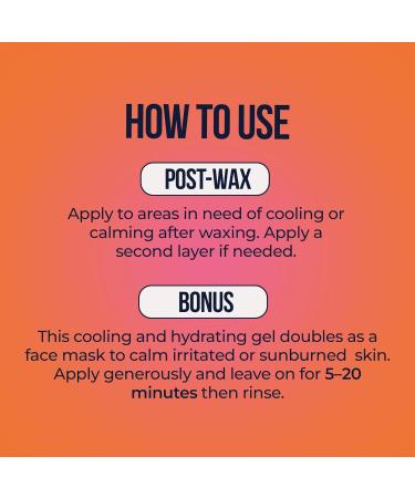 Crybaby Wax Just Cool It Calming Mango Gel Post-Wax Treatment 3.38 fl oz | 93% Organic Mango Aloe Gel Cooling Soothing After Wax Vegan & Fragrance Free - Buy Online on GoSupps.com