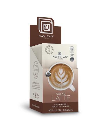 Navitas Organics Cacao Latte  4.2 oz. Pouch  10 Single Servings â Organic  Non-GMO  Dairy-Free Cacao Latte 10 Count (Pack of 1) - Buy Online on GoSupps.com
